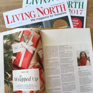 my feature pages in Living North, Yorkshire edition Dec 2017